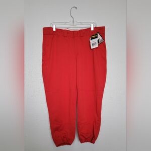 NWT Wilson Red Baseball Pants